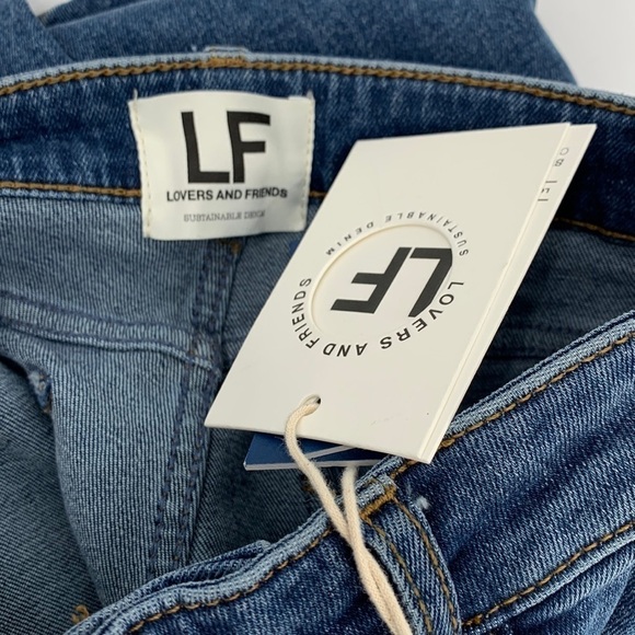 Lovers & Friends Ricky skinny lower rise jeans Brighton distressing ankle new 25 - Picture 8 of 9